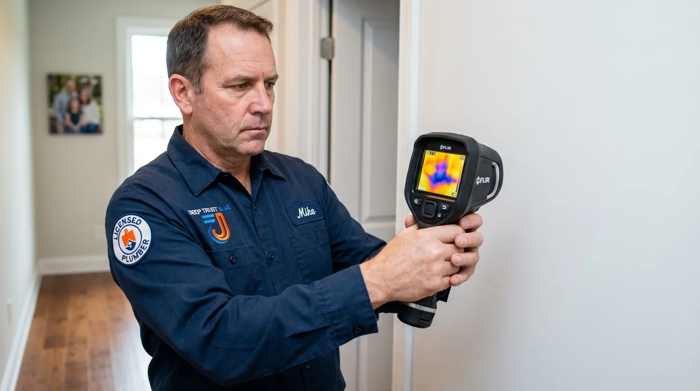 Thermal imaging leak detection by Johns Plumbing LLC in Seaside