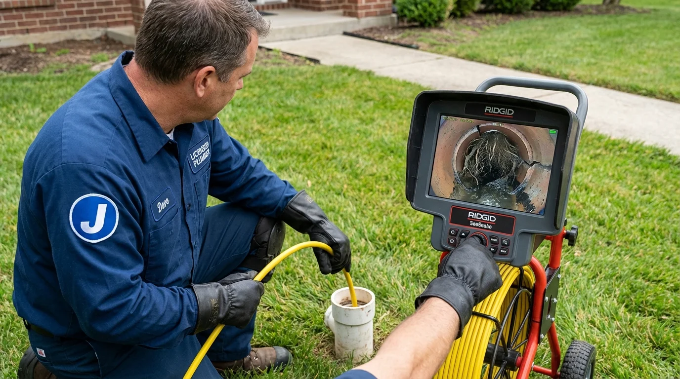 Sewer camera inspection being performed by Johns Plumbing LLC in Seaside